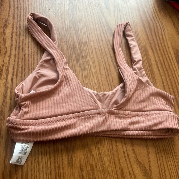 Vitamin A Swimwear Sienna Tank in Pink Sands Shimmer Rib Size Small NWT - Picture 5 of 5